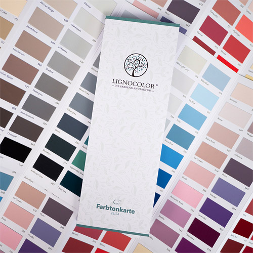 Farbtonkarte mit 144 Farben - das ideale Hilfsmittel zur Farbauswahl