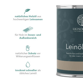 Lignocolor Leinöl-Firnis Teak 750 ml