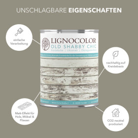 Lignocolor Kreidefarbe Spanisch Grau 1 kg