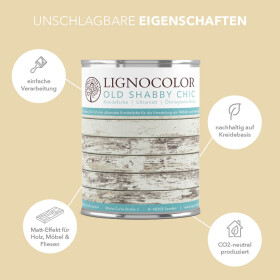 Lignocolor Kreidefarbe Englisch Weiss 1 kg