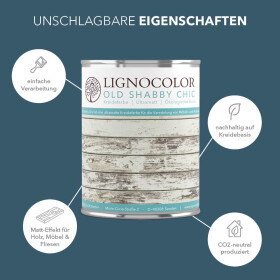 Lignocolor Kreidefarbe Ocean 1 kg