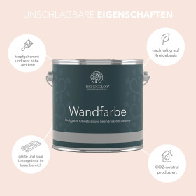 Lignocolor Wandfarbe Sweetheart 2,5 L