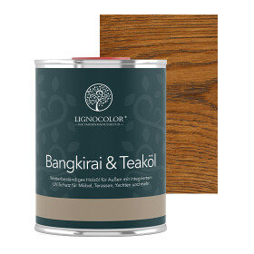 Lignocolor Bangkirai- & Teaköl 1L Nussbaum dunkel