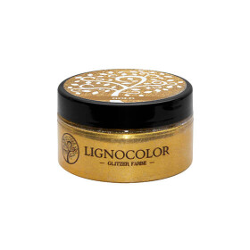 Lignocolor Glitzer Farbe 100 ml Gold