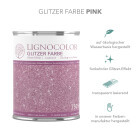 Lignocolor Glitzer Farbe 750 ml Pink