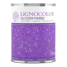Lignocolor Glitzer Farbe 750 ml Purple