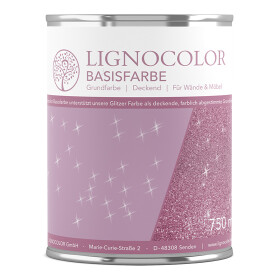 Lignocolor Basisfarbe 750 ml für Glitzer Farbe Pink